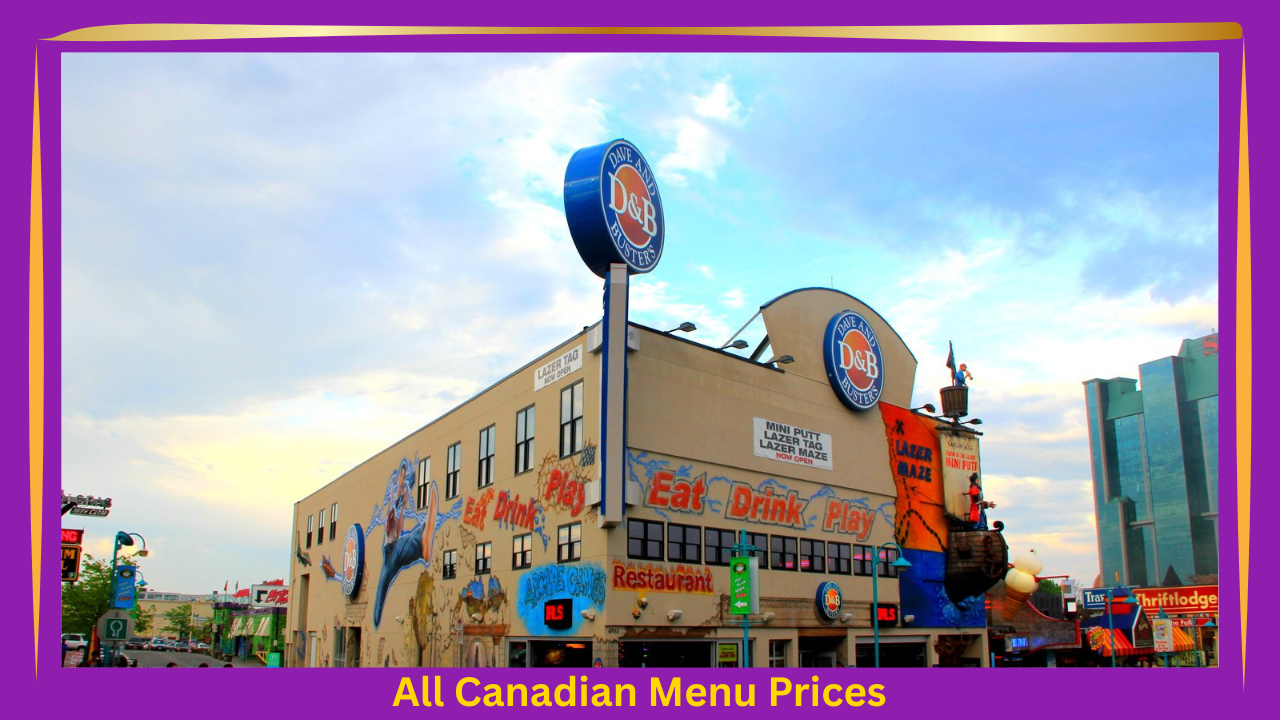 Dave & Buster’s Menu Prices In Canada 1 Dave & Buster’s Menu With Prices In Canada