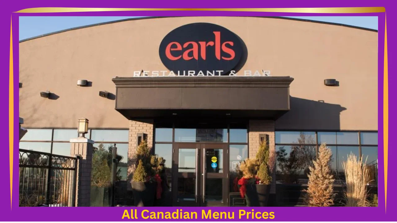 Earls Menu With Prices In Canada