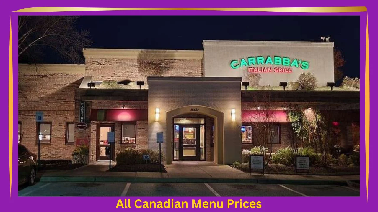 Carrabba’s Italian Grill Menu Prices In Canada 1 Carrabba's Italian Grill Menu With Prices In Canada