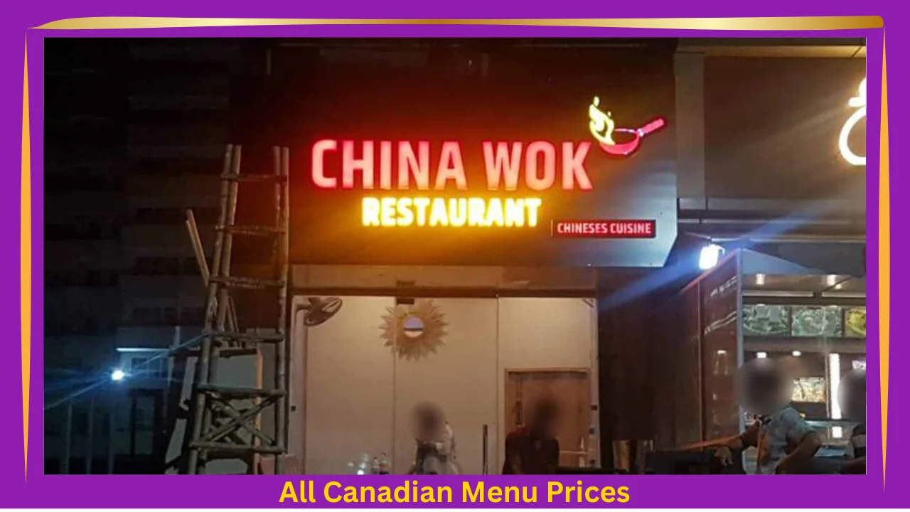 China Wok Menu With Prices In Canada