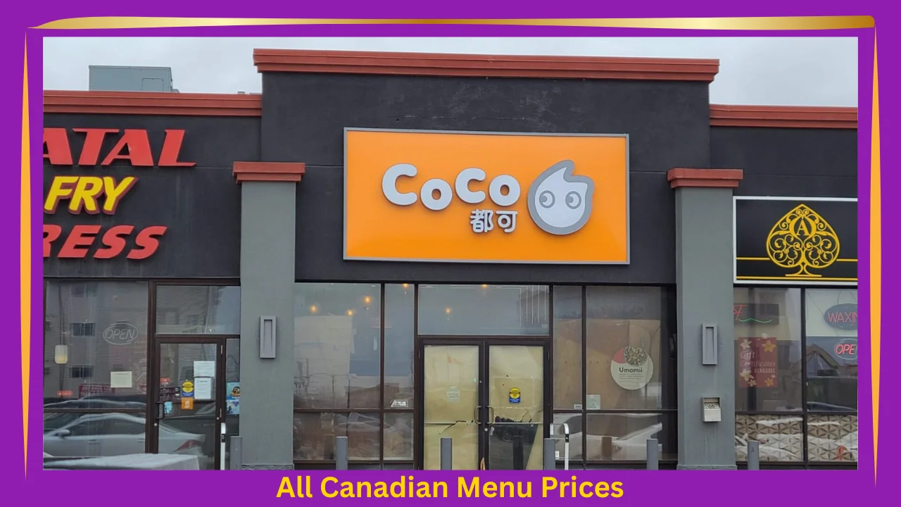 Coco Fresh Tea & Juice Menu With Prices In Canada