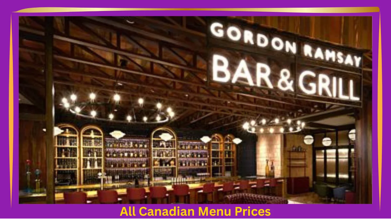 Gordon Ramsay Steak Menu With Prices In Canada