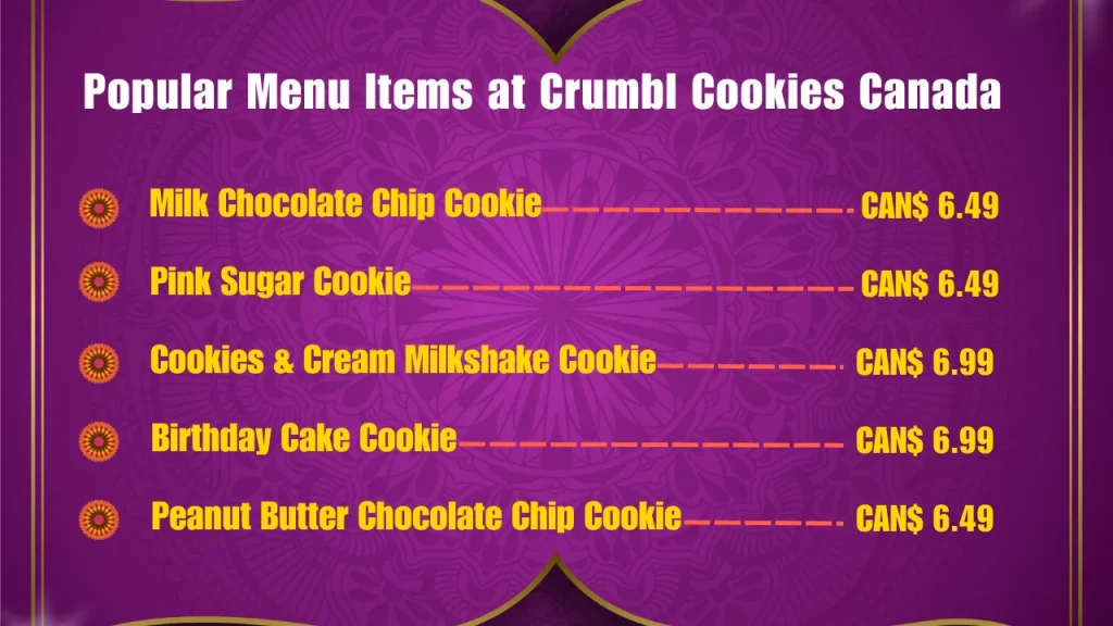 Crumbl Cookies Menu Prices In Canada 2 Most Popular Menu Items at Crumbl Cookies