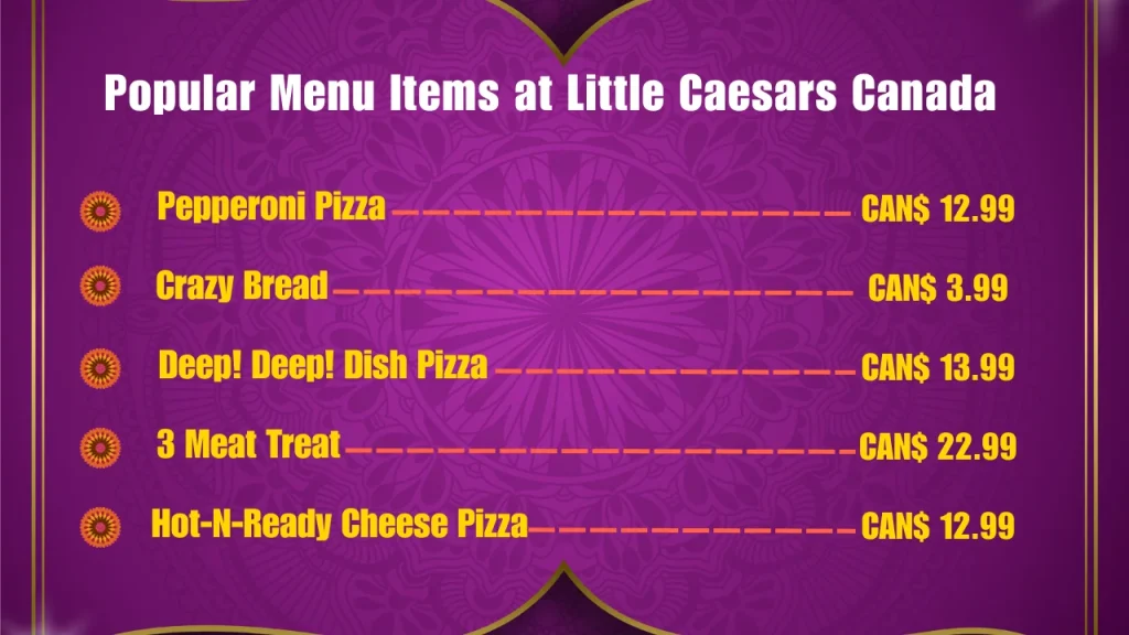 Most Popular Menu Items at Little Caesars