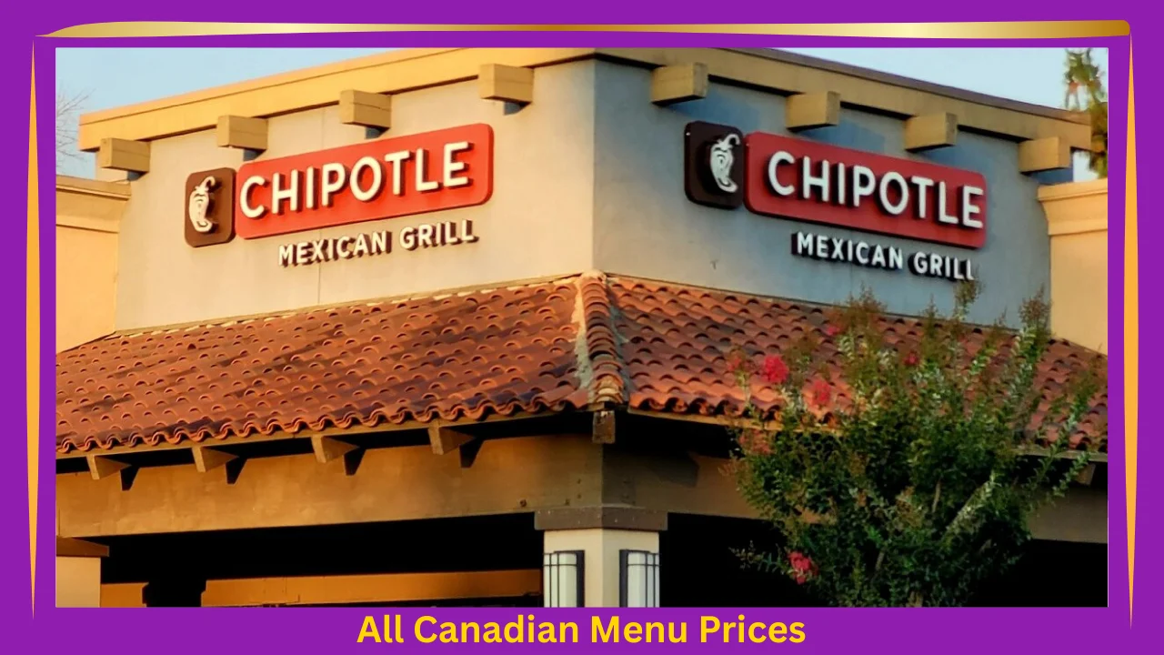 Chipotle Menu Prices In Canada