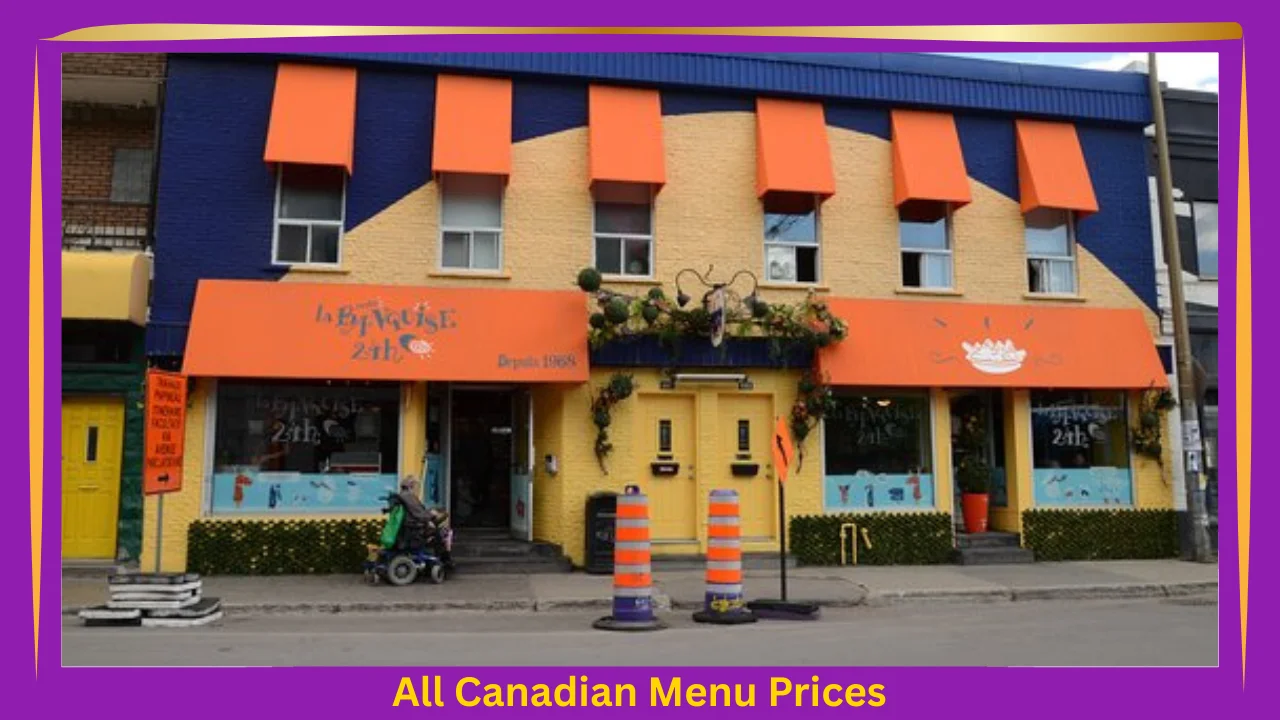 La Banquise Menu Prices In Canada