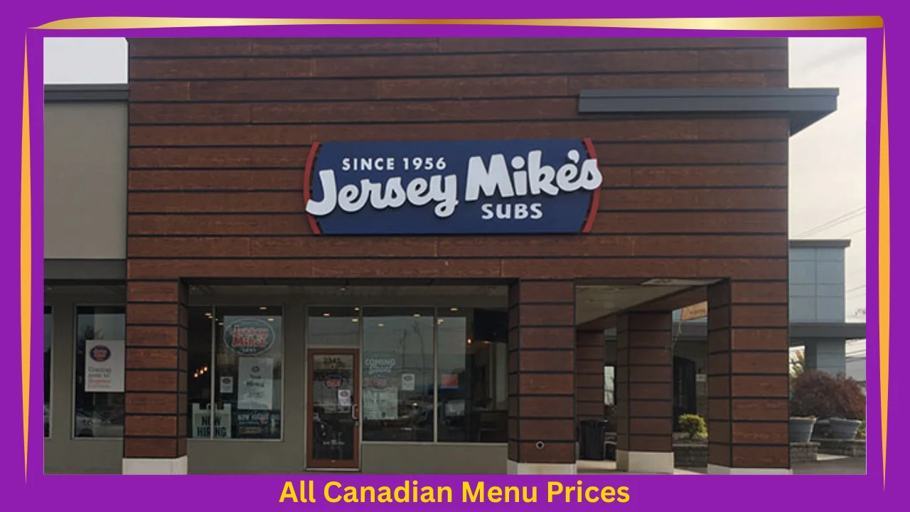 Jersey Mike's Subs Menu Prices In Canada
